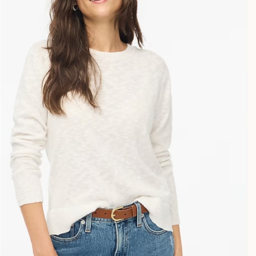 J. Crew Crewneck beach sweater.